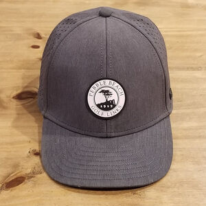Pebble Beach Golf Links Melin Hat Cap Snapback Gray Patch Golf Hyrdro 58 CM